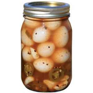 Spicy Pickled Quail Eggs 16 oz