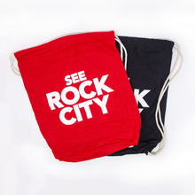 Load image into Gallery viewer, See Rock City Drawstring Backpack
