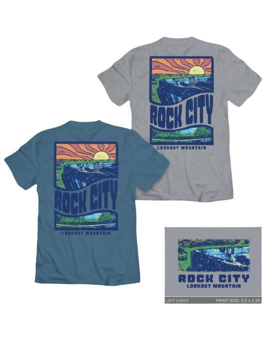 Rock City Lovers Leap Mania Adult Tee