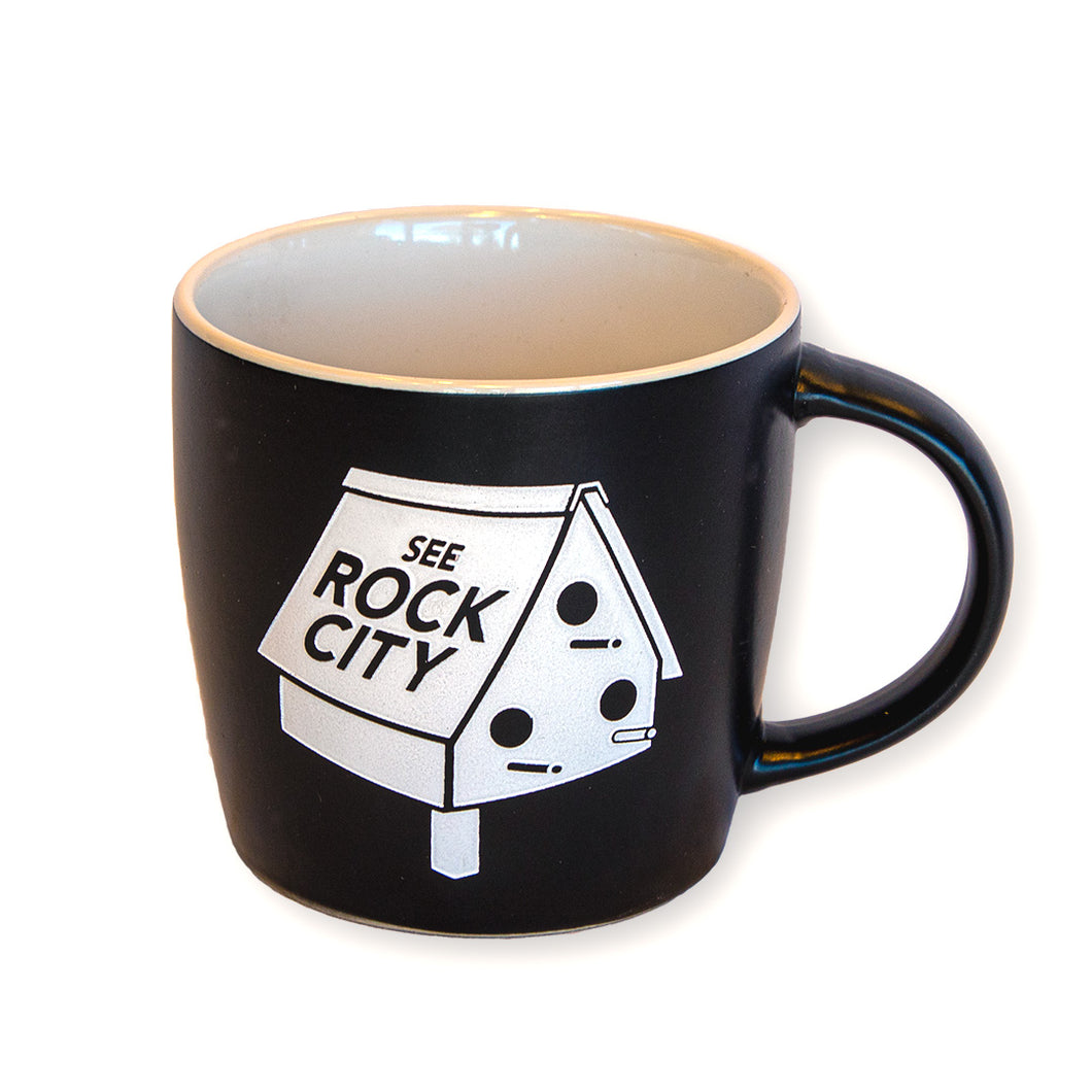 See Rock City Birdhouse Etched Mug