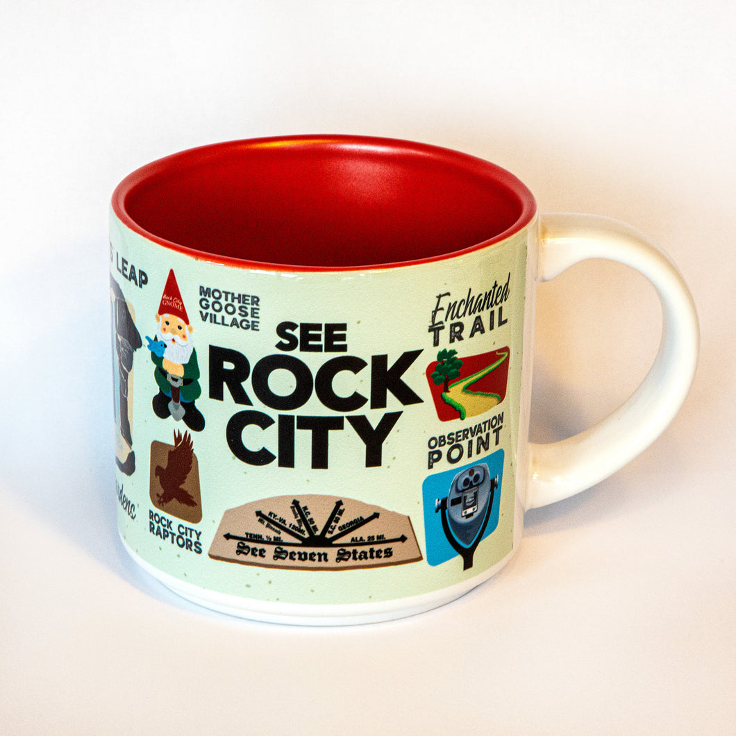 Rock City Gnome Sticker Art Mug