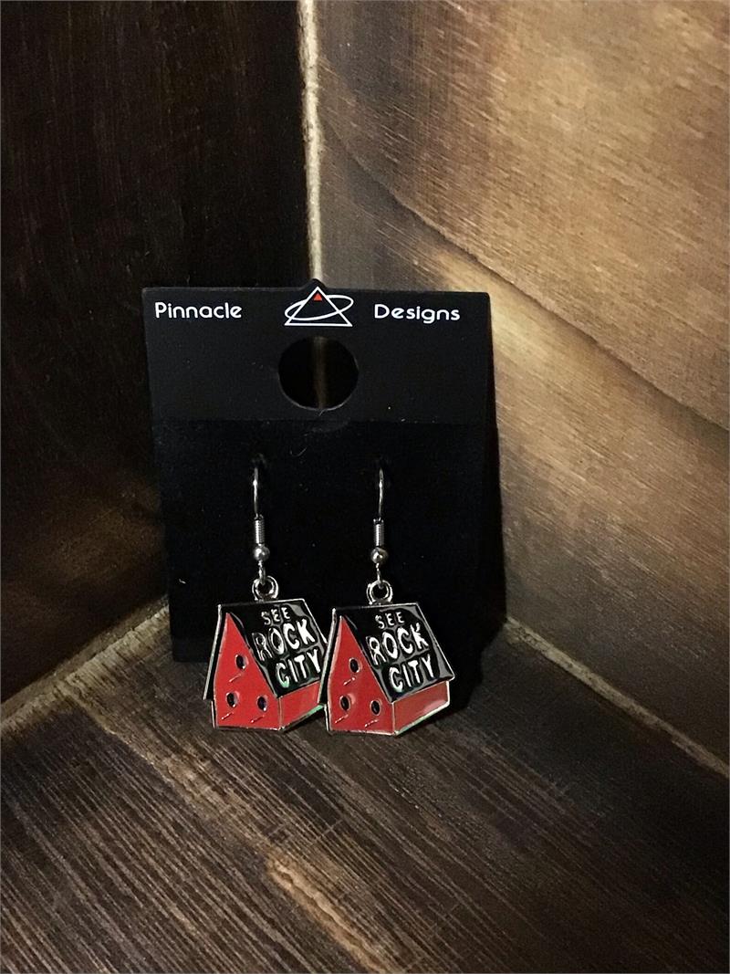 Rock City Birdhouse Earrings