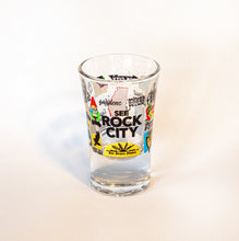 Load image into Gallery viewer, Rock City Gnome Sticker Art Shotglass
