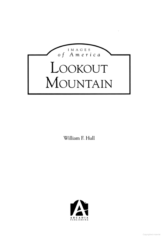 Lookout Mountain By William F. Hull